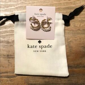 Kate Spade Gold and Pearl Multicolor Earrings